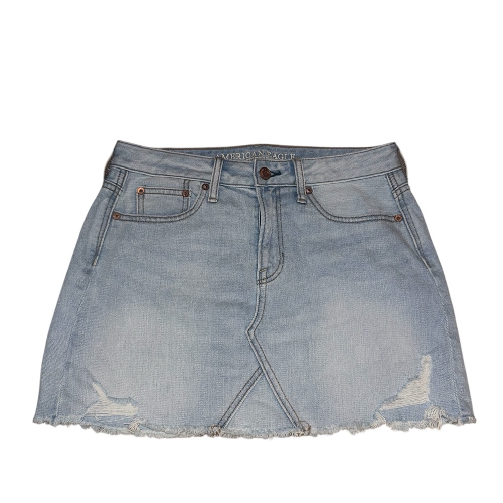 American Eagle Outfitters Blue Mini Skirt Casual